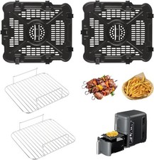 2 Packs Air Fryer Grill Pan